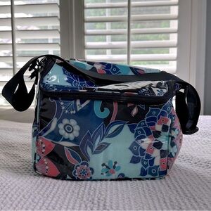 Vera Bradley Stay Cooler Insulated LunchBag with Lotus Flower SwirlFloral Design